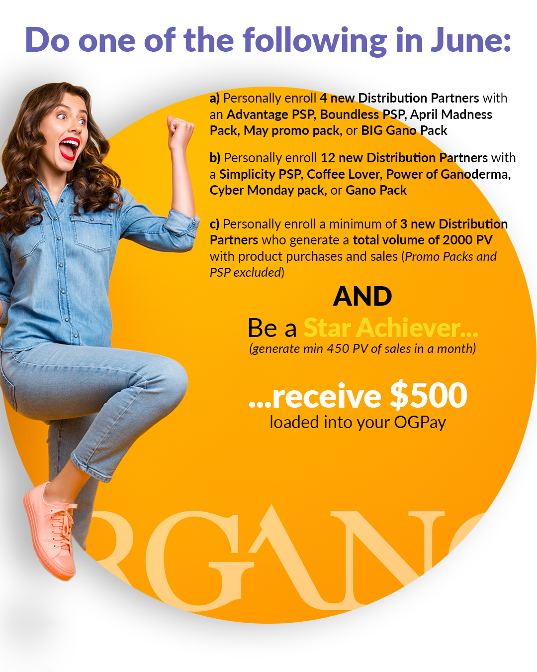 June Incentives Celebrate this Summer with our incentive! - Organo Blog